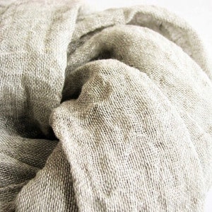 Natural linen scarf soft scarf all seasons scarf trending item long scarf men/ women scarf unisex custom color scarf linen shawl image 5