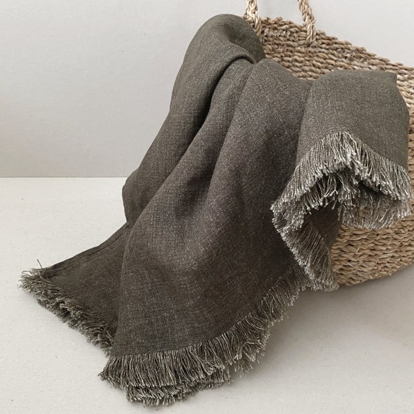 Linen Blanket Etsy