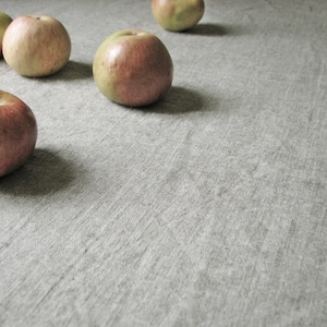 Linen square tablecloth for dining, kitchen table serving, eco friendly, prewashed and softened, custom size, table cloth