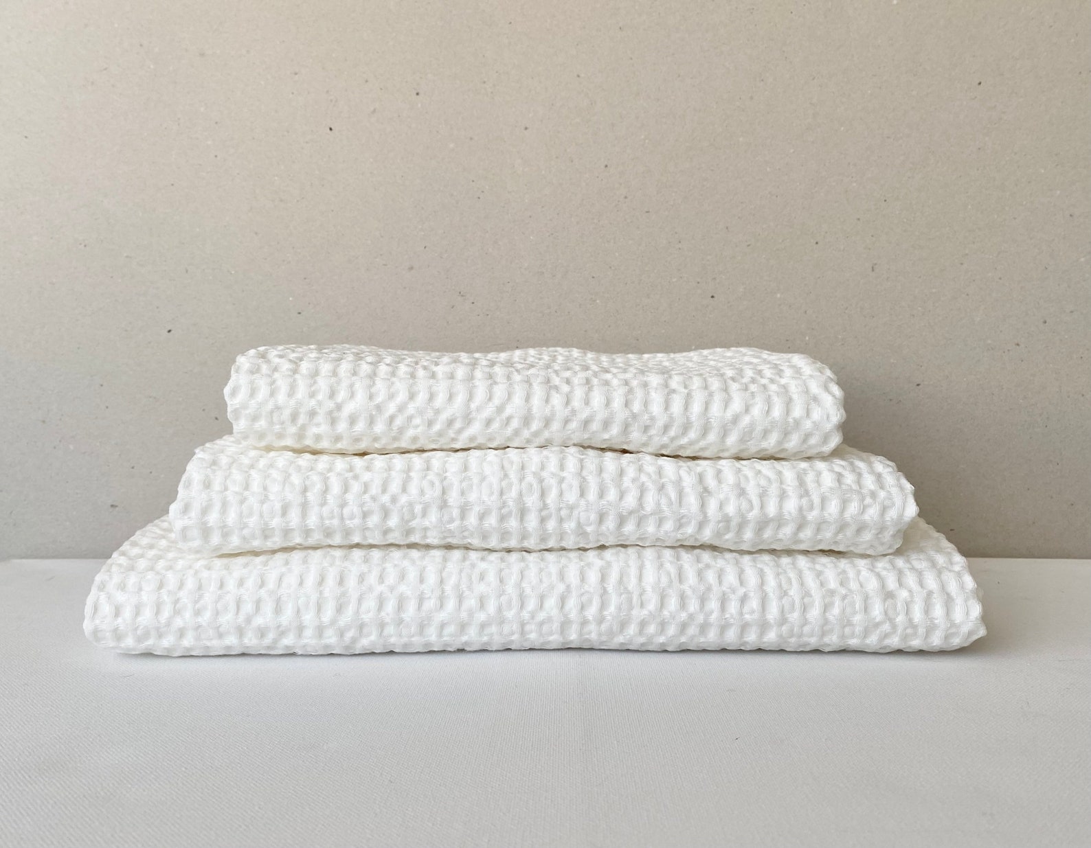 Linen Waffle Towel Linen Bath Towel Set Bath Towels Hand - Etsy