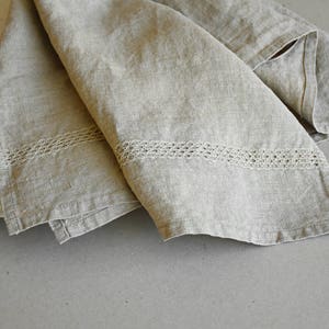 Linen hand towel decorative rustic kitchen linens linen cloth tea towel dishcloth country style towel handmade gift kitchen towels image 6