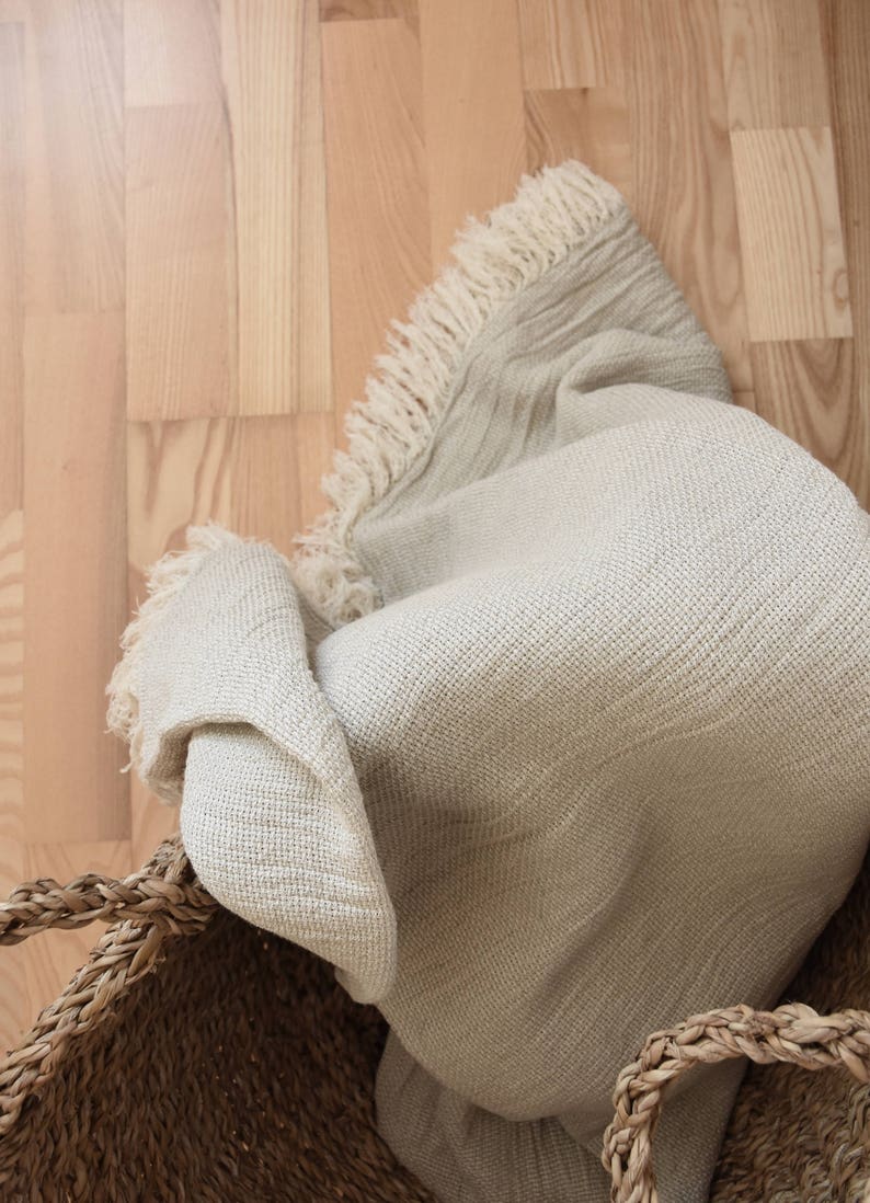 Linen Blanket throw Blanket Light Weight Summer Duvet Etsy