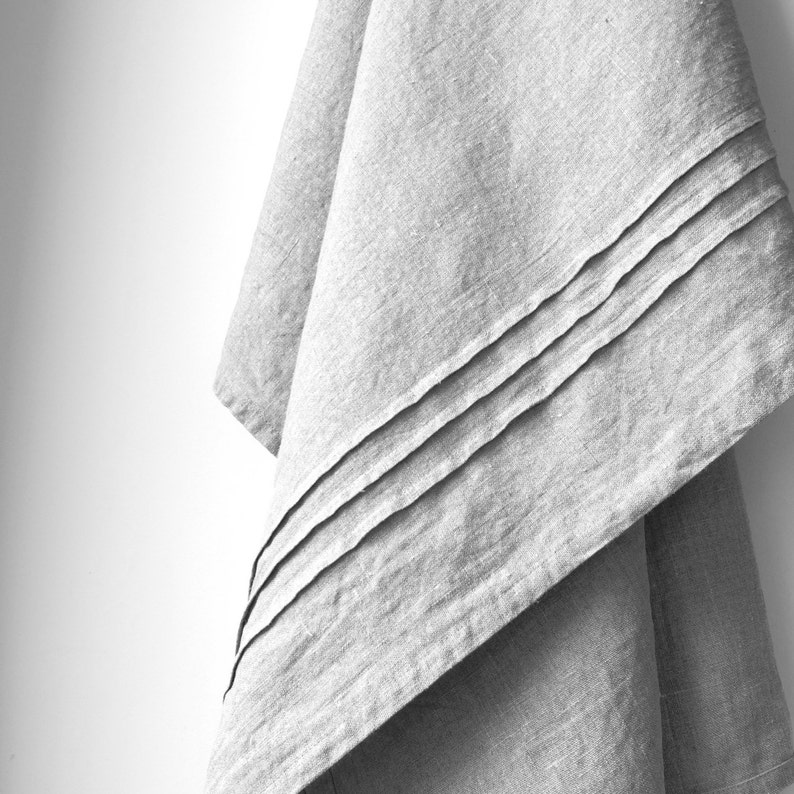 Linen bath towel- large sauna/ spa towel- natural color linen towel- eco friendly linen- bathroom favors- gift image 2