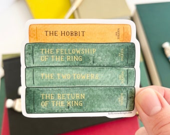 Lord of the Rings Books Sticker, The Hobbit Sticker, 3 x 2.5 inch