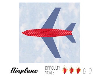 Quiltpatroon van vliegtuigpapier in pdf