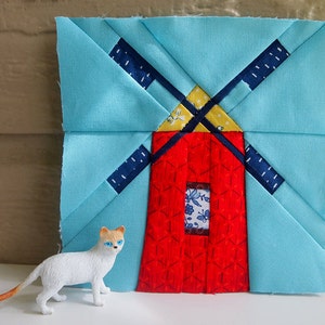 Windmill Paper Pieced Quilt Pattern in PDF - Etsy