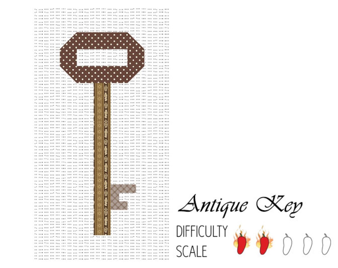 Antique Key Paper Pieced Quilt Pattern in PDF - Etsy
