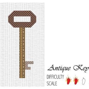 Antique Key paper pieced quilt pattern in PDF