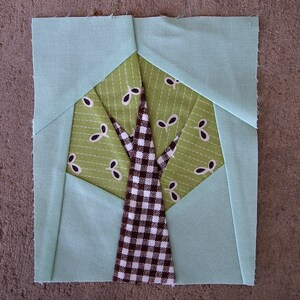 Tree paper pieced quilt pattern in PDF image 2