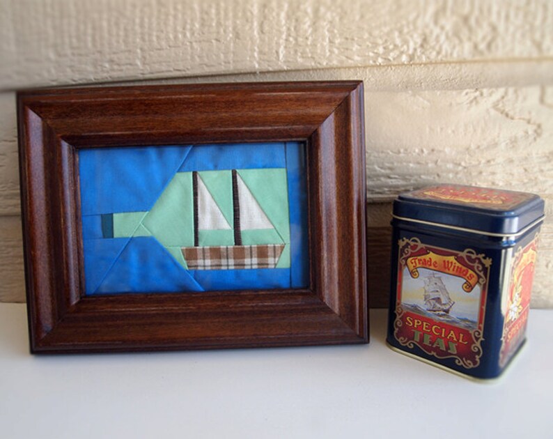 Ship in a Bottle pieced quilt pattern in PDF image 3