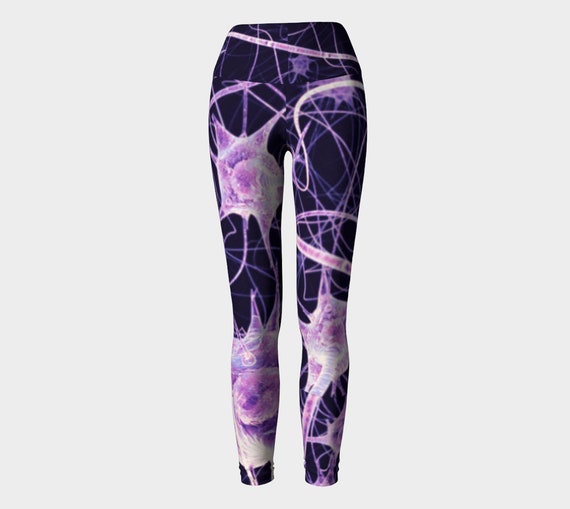 Cell Pattern - Yoga Leggings - new old science