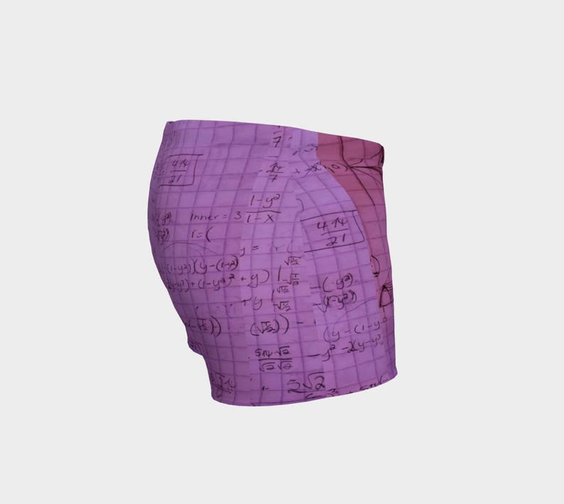 Calculus Shorts running shorties handmade high quality Calculus Math themed yoga artist original art printed science chic geek wear