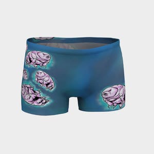 Tardigrade eau ours sports d’yoga Short sportifs shorties en cours d’exécution à la main de haute qualité artiste original art imprimé usure geek chic science