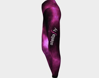 StellaFly Gear - New for 2020! Race leggings in 'Galaxy' print. For running, swimming, high intensity workouts