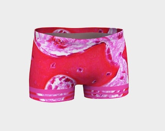 Células óseas histología Shorts Shorties Hecho de alta calidad ciencia médica microscopio enfermera biología biología arte original impreso chic geek desgaste