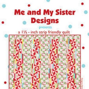 May include: A quilting pattern for a red, white, and blue quilt called "Spin Cycle". The pattern is designed for 1 1/2 inch strips and measures 72 inches by 78 inches.