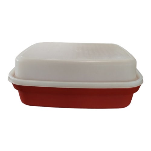 Tupperware Meat Marinade Container Red 2 pc Red 12x94 – Shop Thrift World