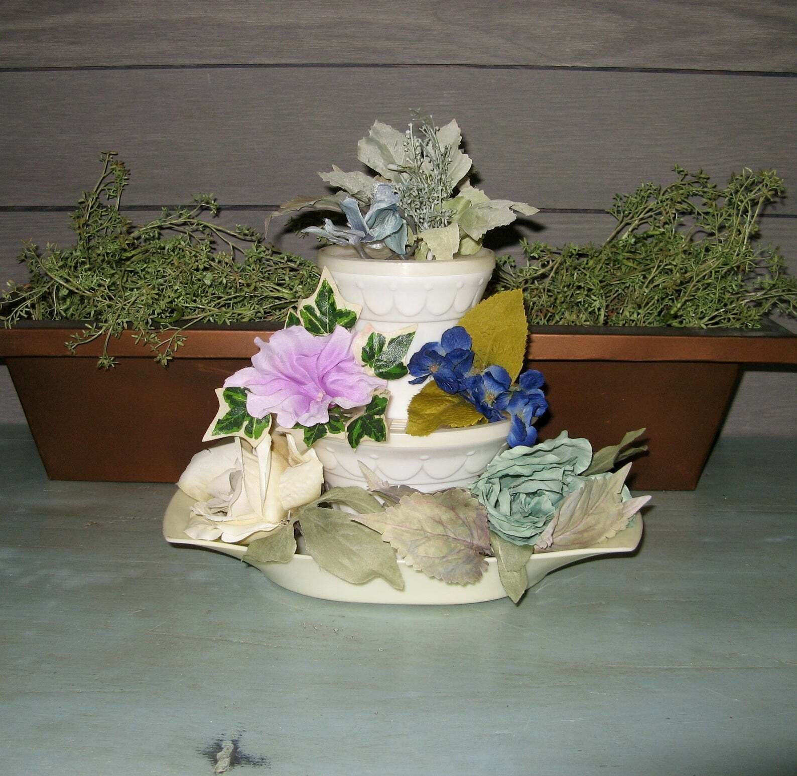 Calla Enjoy Life 写真額縁 tupperware Tupperware Tupper Craft Floralier 532 Vintage 3-tier Flower