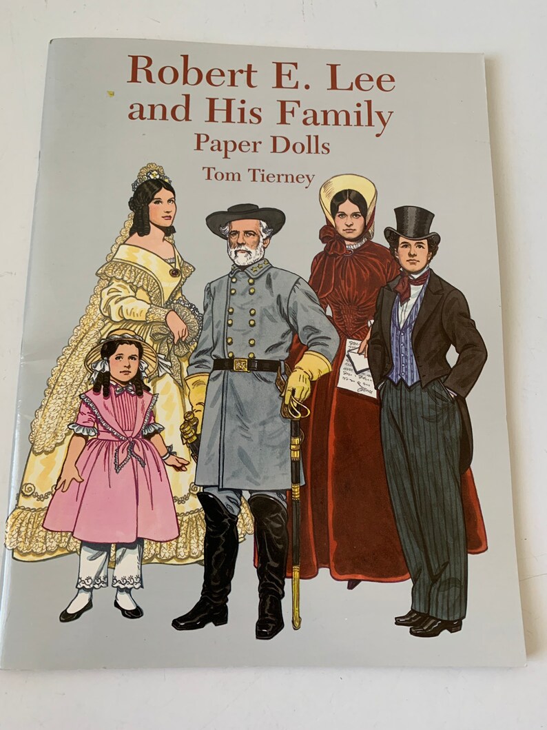 Robert E. Lee and his Family Paper Dolls Robert E. Lee/Wife Etsy