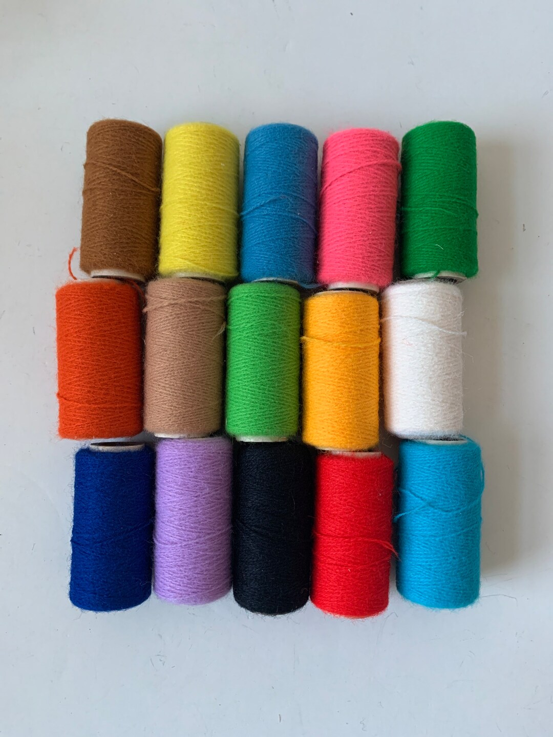 Lot of 15 Punch Needle Embroidery Thread, 14 Spools Etsy