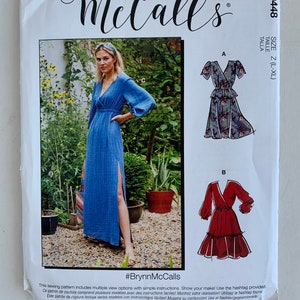 Uncut McCall&#39;s sewing pattern R10448 10448 8035 Misses&#39; Dresses M8035 size XS-S-M L-XL FF
