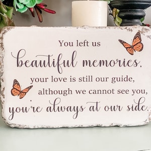 Memorial Stone | Monarch Butterfly Memorial | Remembrance Stone | Sympathy Gift | Garden Stone