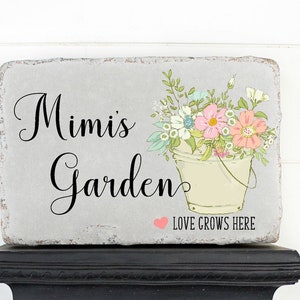 Grandma's Garden | Mom's Garden | Garden Stone | Mother's Day Gifts | Garden Decor | Gift for Grandmother | Mimi's Garden | Nana's Garden