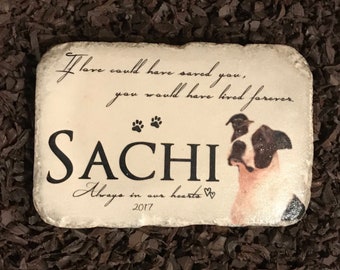 Pet Memorial Stone | Custom Pet Grave Marker | Memorial Garden Stone | Sympathy Gift | Loss of Pet | Dog Memorial | Cat Memorial |