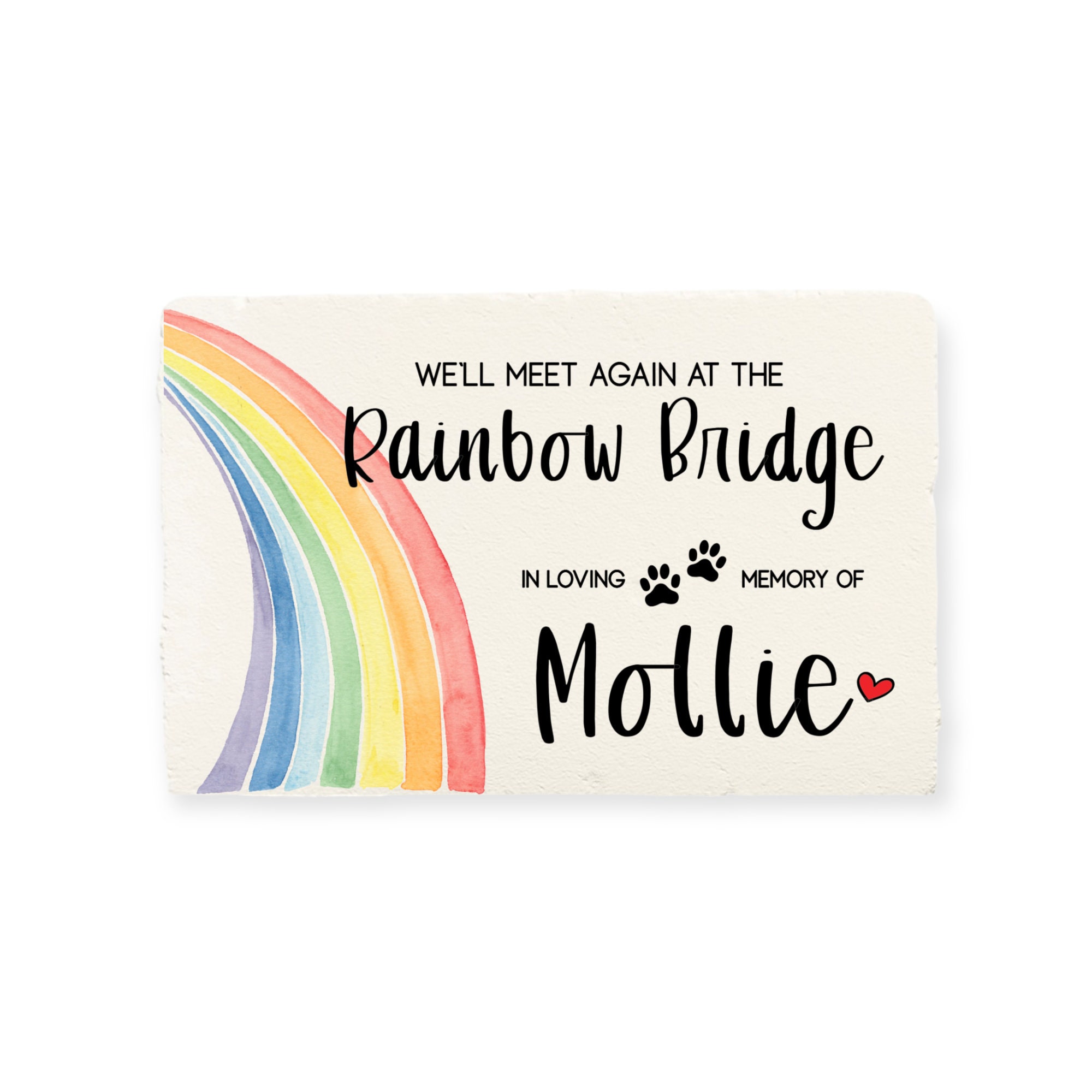 Rainbow Bridge Poem Wooden Plaque (8 x 10) - Pet Memorial Stones, Pet  Grave Markers