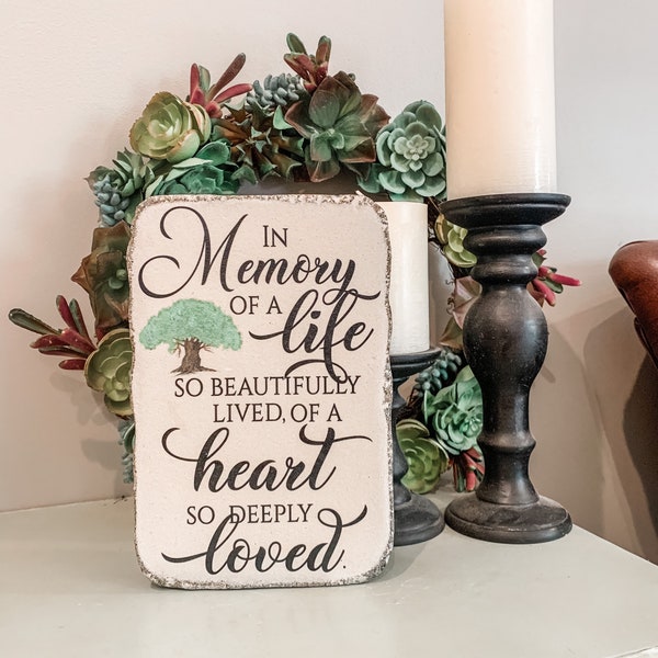 In Memory of a Life so Beautifully Lived so Beautifully Lived Etsy