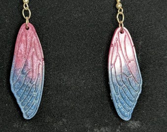 Enchanted Fairy Wings Resin Drop Earrings