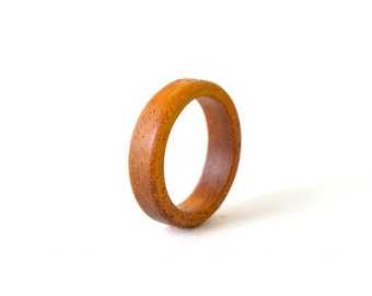 Teak wood ring, Couples wedding bands, Wood band, Male wedding band, custom ring, wooden ring