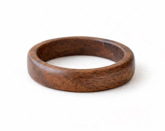 Walnut ring, Wooden ring, Male Wedding Band, Inside engraved ring, Mens wood ring, Couples wedding bands, Initial ring, Promise ring for him