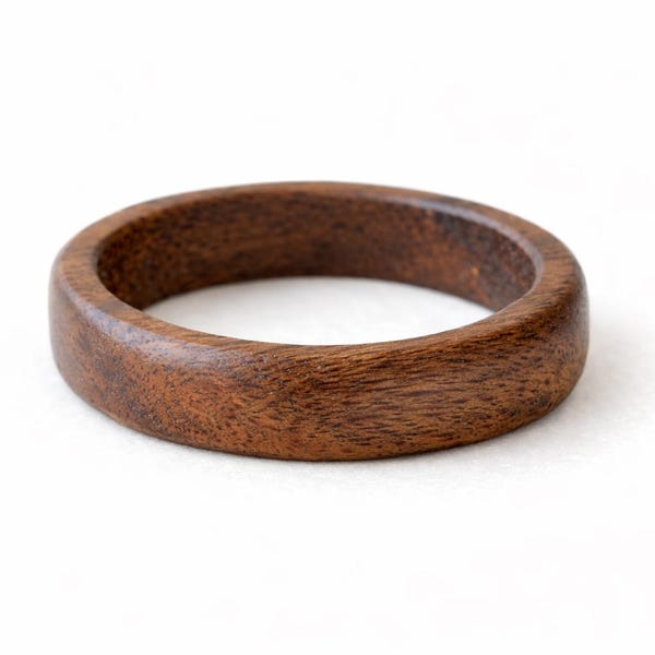 Walnut ring, Wooden ring, Male Wedding Band, Inside engraved ring, Mens wood ring, Couples wedding bands, Initial ring, Promise ring for him