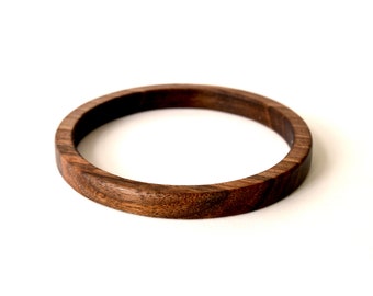 Walnut wood bracelet, Wooden bracelet, Round wood bracelet, Women bracelet, Wood bracelet, 5th anniversary gift