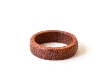 Wenge wood ring, Wood engagement ring, Wood promise rings for couples, Simple wedding band women, Wood ring men, Wood ring with engraving