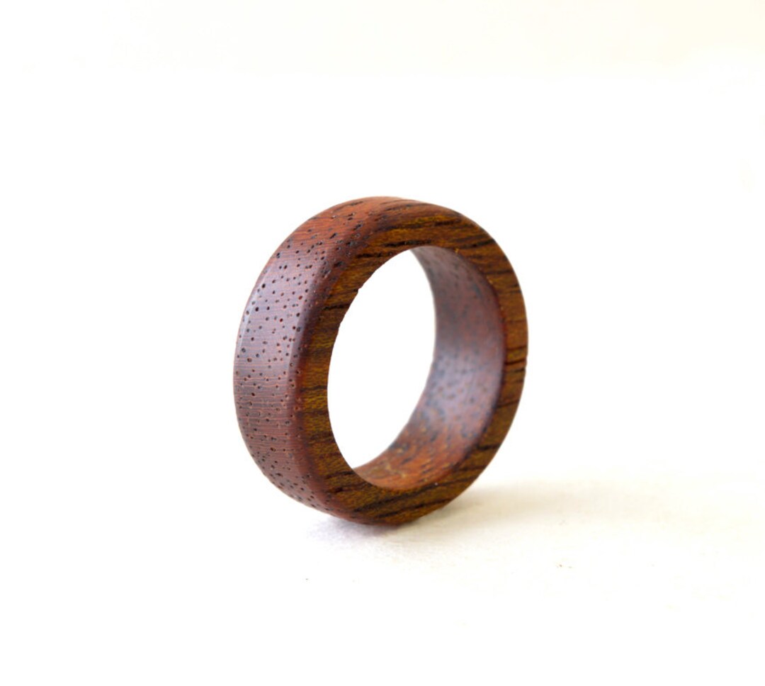 Wood Promise Rings Rosewood Ring Men, Male Wooden Wedding Band, Inside Engraved Ring, Mens ...