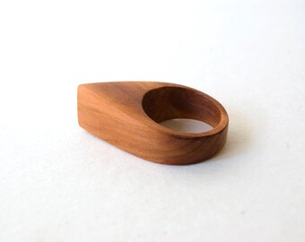 Plum wood ring, statement ring, rings for women, wood ring