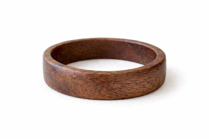 Walnut ring, Wooden ring, Male Wedding Band, Inside engraved ring, Mens wood ring, Couples wedding bands, Initial ring, Promise ring for him image 8