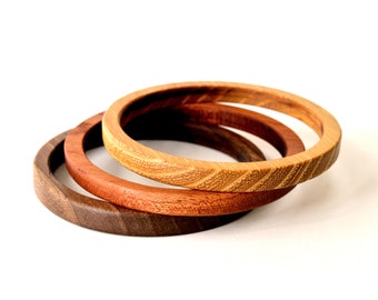 Wooden bracelet set, Three piece set, wood bracelet, bracelet set