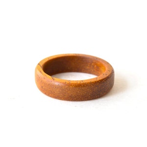 Teak wood ring, Couples wedding bands, Wood band, Male wedding band, custom ring, wooden ring image 2