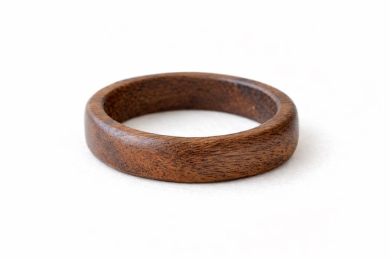 Walnut ring, Wooden ring, Male Wedding Band, Inside engraved ring, Mens wood ring, Couples wedding bands, Initial ring, Promise ring for him