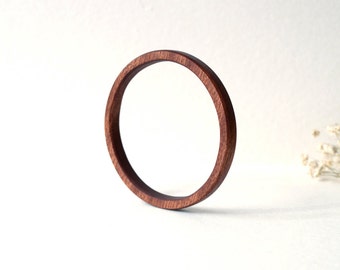 Mahogany wood bracelet, organic bracelet, wood bracelet