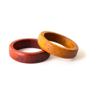 Houten trouwring set, houten trouwring, paar ring set, houten ring