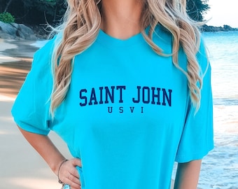 Comfort Colors Saint John USVI short sleeve t-shirt