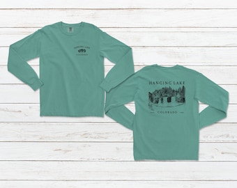 Comfort Colors Hanging Lake Colorado long sleeve t-shirt