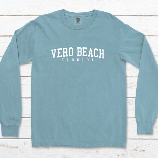 Comfort Colors Vero Beach Florida long sleeve t-shirt.
