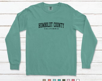 Comfort Colors Humboldt County California long sleeve t-shirt