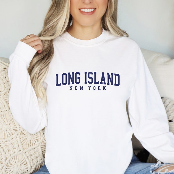 Comfort Colors Long Island New York long sleeve t-shirt