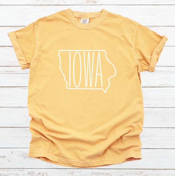 Iowa State Outline Comfort Colors Short 